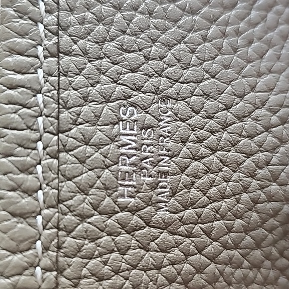 HERMÈS Evelyne PM Bag, Palladium Hardware, Etoupe - NWOT - Picture 9 of 10